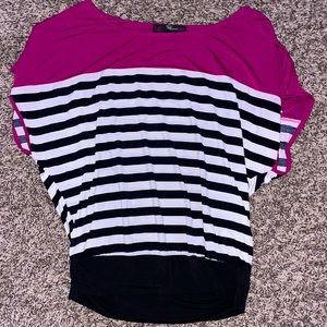 black pink and white dress shirt